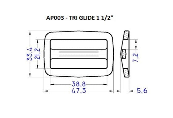 Plastic Tri-Glide (AP003)