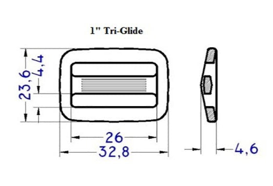 Plastic Tri-Glide (AP003)