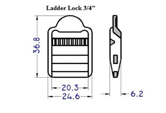 Plastic Ladder Lock (AP004)