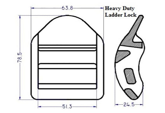 Plastic Ladder Lock (AP004)