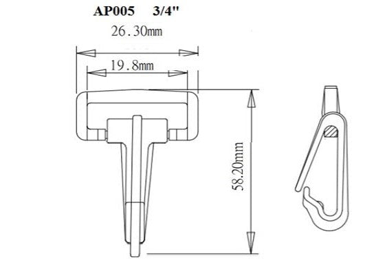 Plastic Locking Snap Hook (AP005)