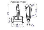 Plastic Locking Snap Hook (AP005)