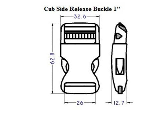 Plastic Cub Side Release Buckle (AP006)