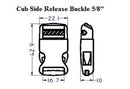Plastic Cub Side Release Buckle (AP006)-17