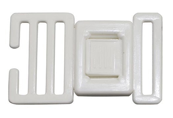 Plastic White 1" Center Release Buckle (AP009)