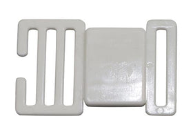 Plastic White 1" Center Release Buckle (AP009) - 0