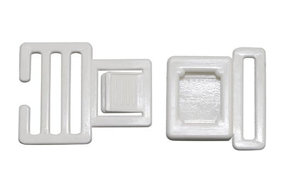 Plastic White 1" Center Release Buckle (AP009)