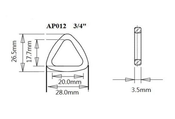 Plastic Tri-Ring, Thin, Thick, and Soft (AP012)