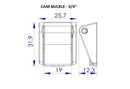 Plastic Cam Buckle (AP013)-5