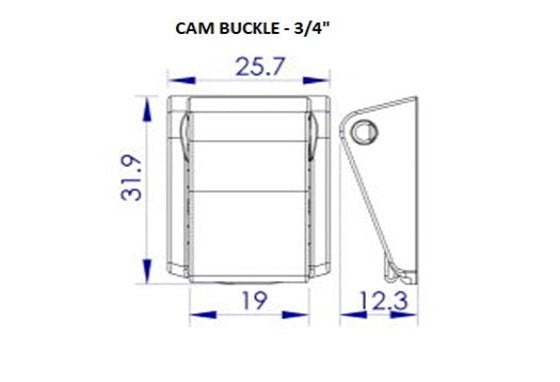 Plastic Cam Buckle (AP013)