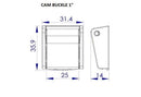 Plastic Cam Buckle (AP013)-3
