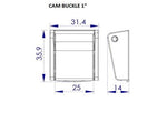 Plastic Cam Buckle (AP013)