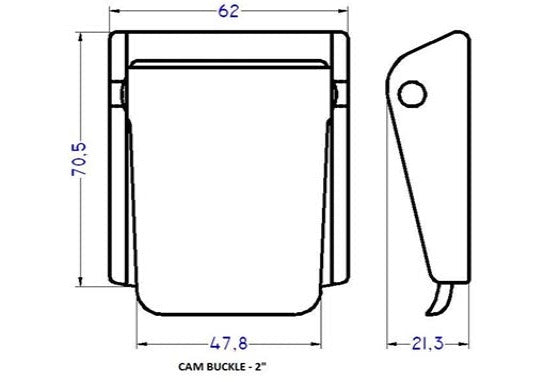 Plastic Cam Buckle (AP013)