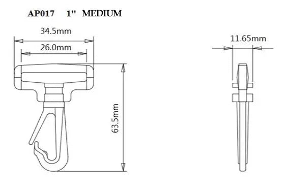 Plastic Revolving Snap Hook (AP017)