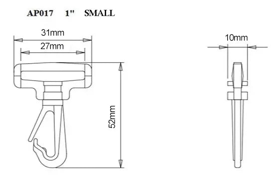 Plastic Revolving Snap Hook (AP017)