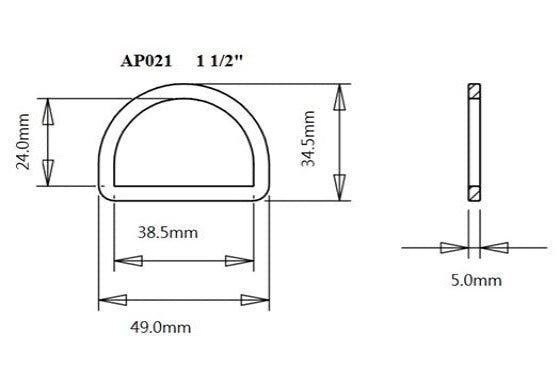 Plastic D-Ring (AP021)