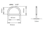 Plastic D-Ring (AP021)