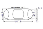 Plastic Oval Shoulder Pad (AP031)