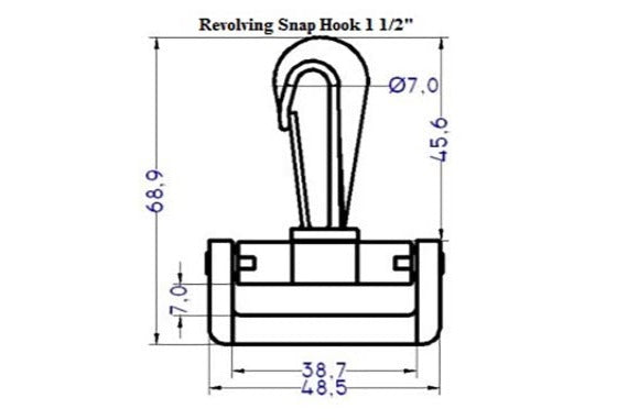 Plastic Revolving Snap Hook (AP034)