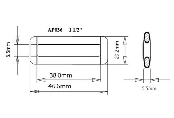 Plastic Square Loop (AP036)