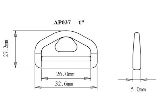 Plastic Heavy Duty D-Ring (AP037)