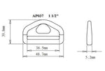 Plastic Heavy Duty D-Ring (AP037)