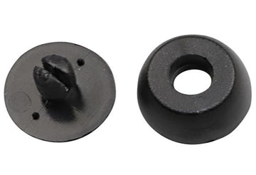 Plastic Black 2 Piece Stud (AP038)