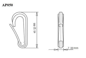 Plastic Snap Hook (AP050) - 0