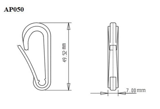 Plastic Snap Hook (AP050)