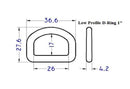 Plastic Low Profile D-Ring (AP121)-4