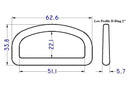 Plastic Low Profile D-Ring (AP121)-6