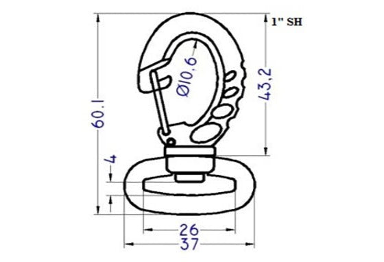 Plastic Swivel Snap Hook (AP262)