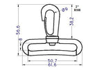 Plastic Revolving Snap Hook (AP266)