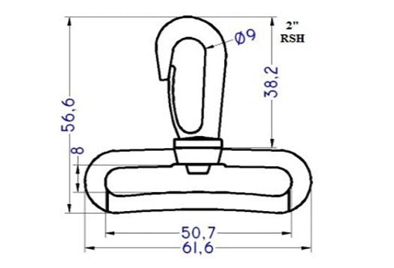 Plastic Revolving Snap Hook (AP266)