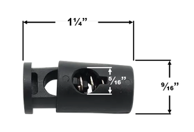 Jumbo Black Cord Lock (AP602) - 0