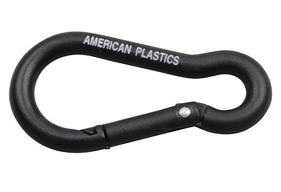 ABS Carabiner Plastic 2 Pack black