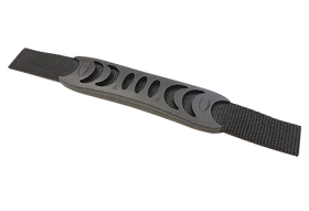 Flat Black Plastic Luggage Handle 2" Webbing on Each Side (AP929)