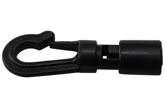 Plastic 6mm Closed Shock Cord Hook with Tongue (APCH6) - 0