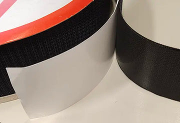 3/4", 1", 1.5", 4" Black (No. 90) Acrylic Adhesive Hook - 0