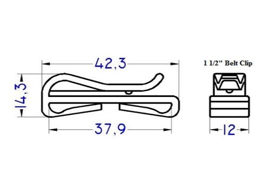 Plastic Belt Clip (APBL112)