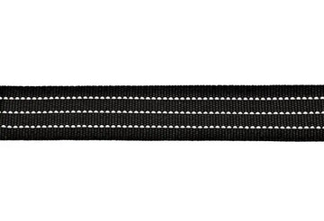 1" Black Webbing with 3 Strand Reflective (APW-1054-1)