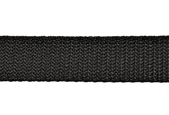 1" Black (310) Precut Polypropylene Heavyweight Webbing, Length 60" (4-799)