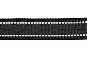 1", 1.5" Black (310) Polypropylene Reflective Webbing (4-712) - 0