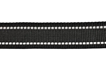 1", 1.5" Black (310) Polypropylene Reflective Webbing (4-712) - 0