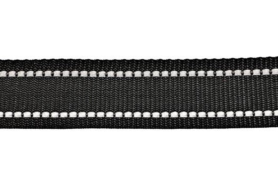 1", 1.5" Black (310) Polypropylene Reflective Webbing (4-712) - 0