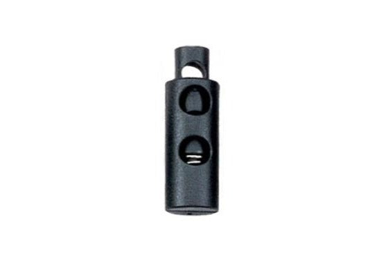 Plastic Black Dual Hole Cord Lock (AP167)