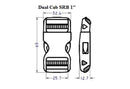 Plastic Dual Cub Side Release Buckle (AP006)-3