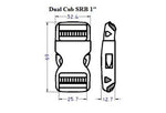 Plastic Dual Cub Side Release Buckle (AP006)