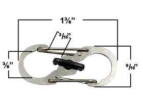 Dual Metal Clip Stainless Steel - 0