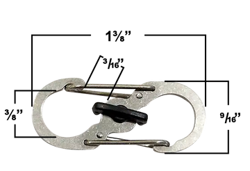 Dual Metal Clip Stainless Steel - 0